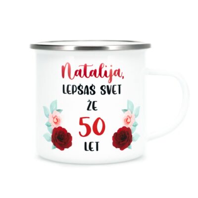 Personalizirana skodelica - Lepšaš svet že ____ let (Ž)