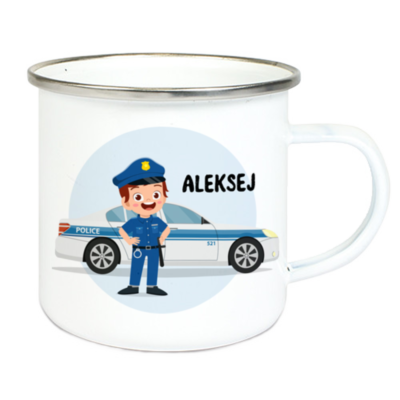 Personalizirana otroška skodelica "Policist"