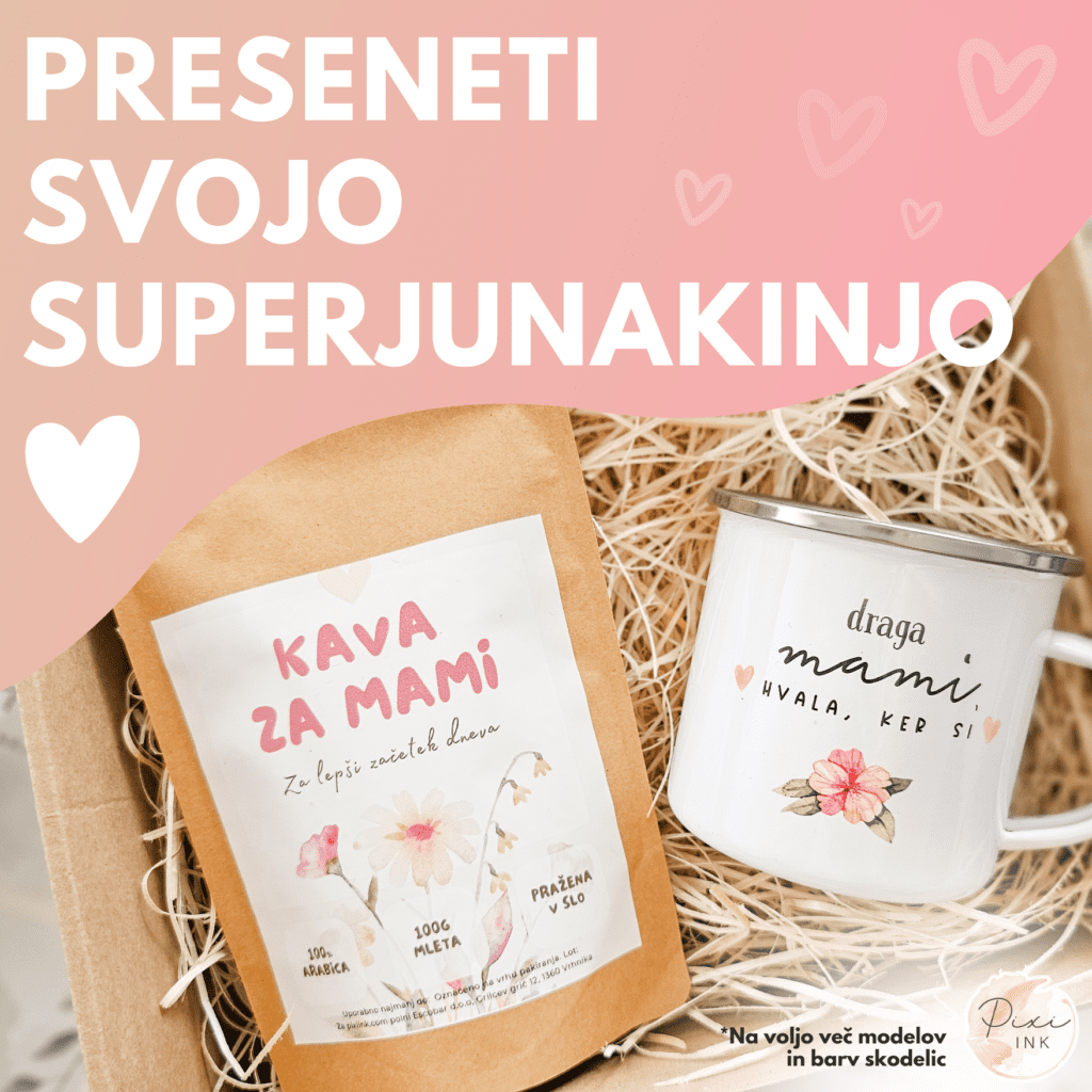 Komplet skodelica + kava - Mami